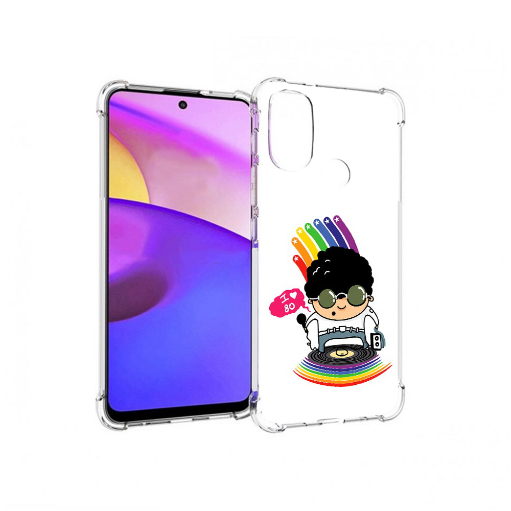 

Чехол MyPads Tocco для Motorola Moto E30 Я люблю 80-е (PT227074.357.205), Прозрачный, Tocco