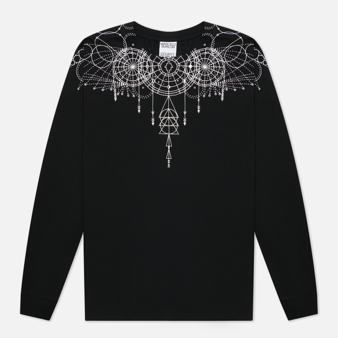 фото Лонгслив мужской marcelo burlon cmab007f21jer0031 черный m