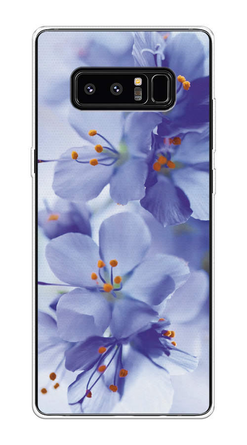 

Чехол на Samsung Galaxy Note 8 "Фиолетовые цветки", Фиолетовый;синий, 25250-1