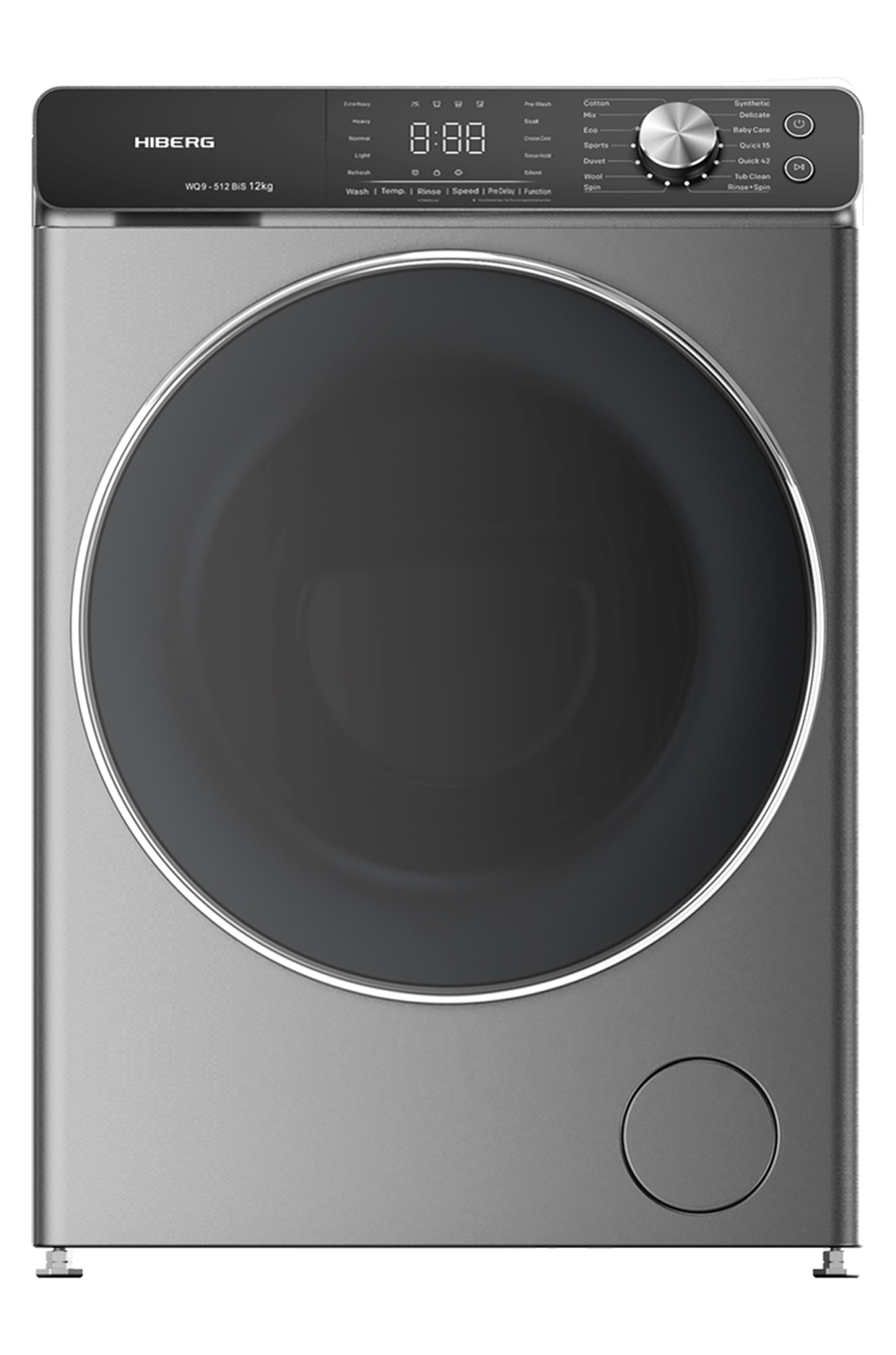 

Стиральная машина Hiberg WQ9 - 512 BiS Gray, WQ9 - 512 BiS