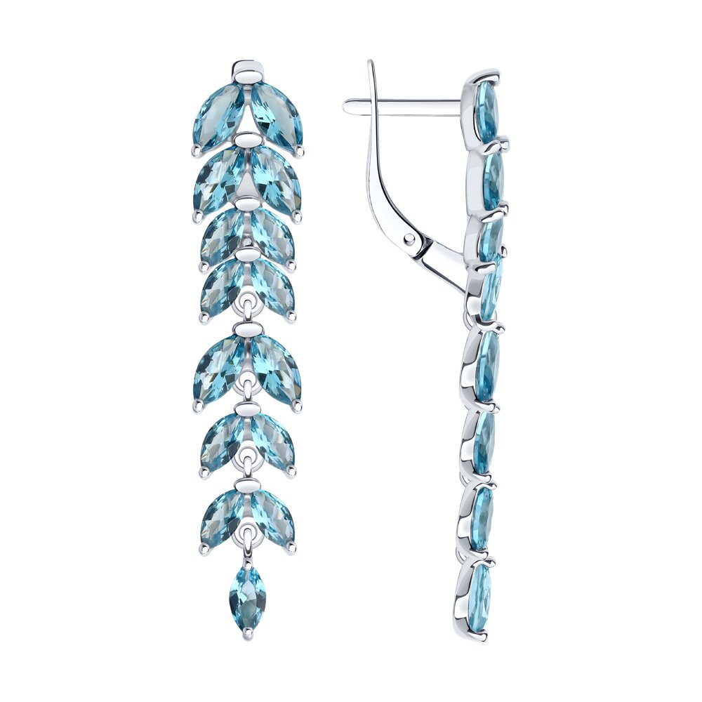 

Серьги из серебра Diamant 94-321-02172-1, ситалл искусственный, 94-321-02172-1