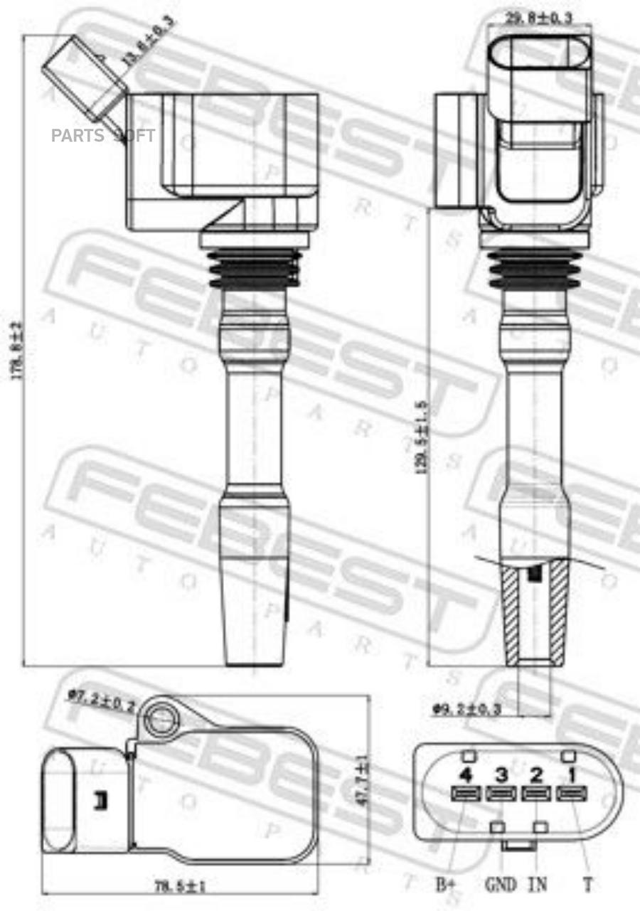 Катушка Зажигания FEBEST 23640005