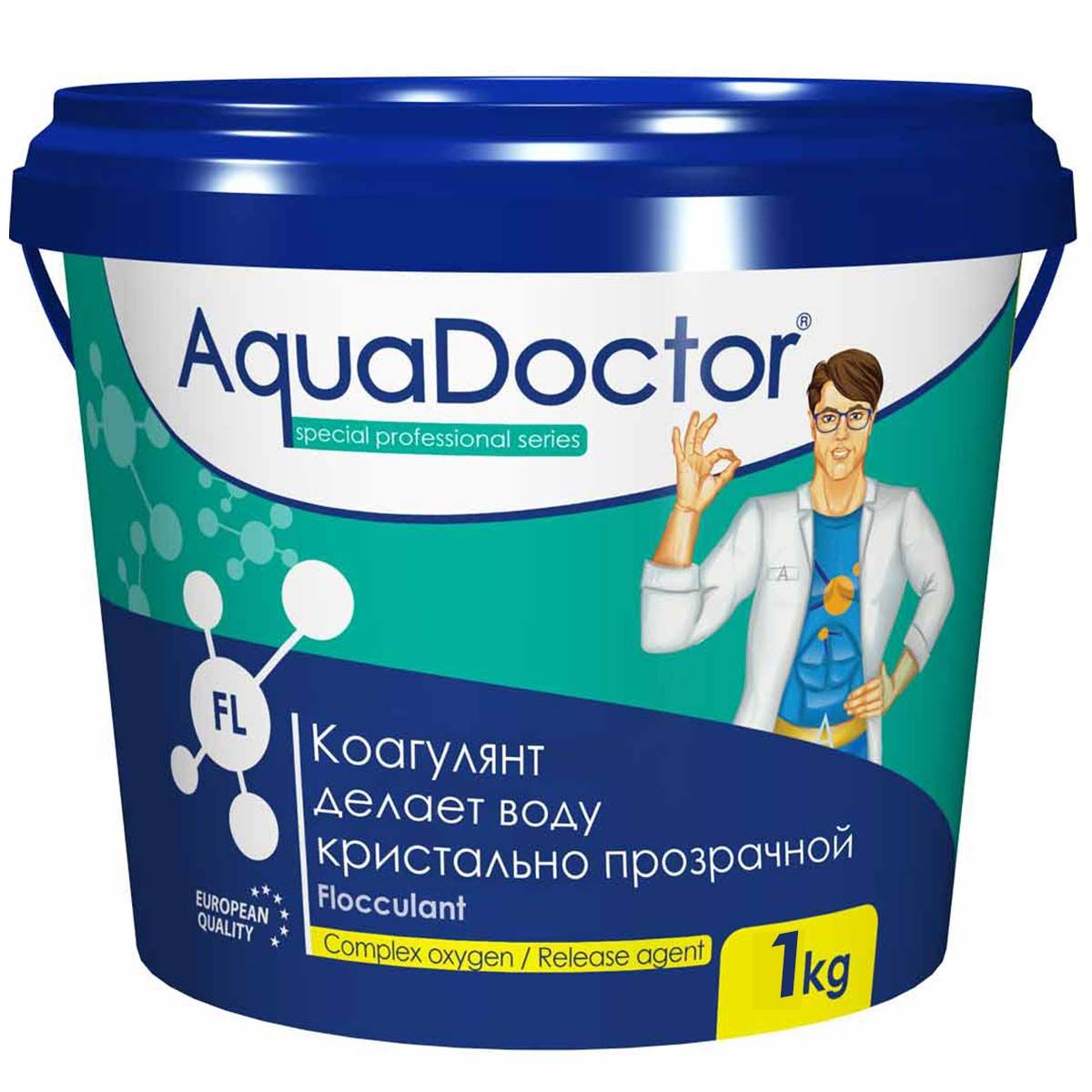 Коагулирующее средство в гранулах Флокулянт AquaDoctor FL 1 кг