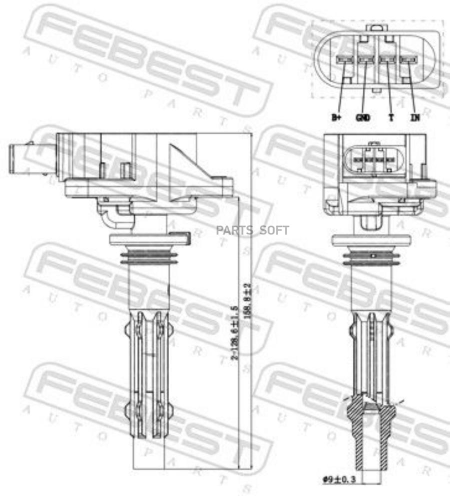 Катушка Зажигания FEBEST 16640003 6579₽