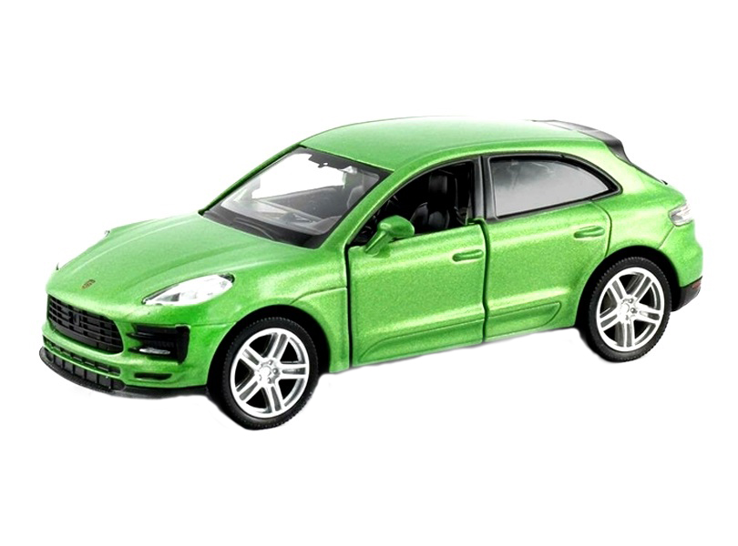 фото Машинка металлическая uni-fortune rmz city 1:32 porsche macan s 2019 зеленый 554049-gn