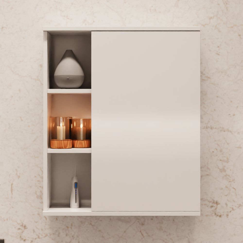Шкаф универсальный в ванную комнату Vivoline белый 60х72х16,5 см