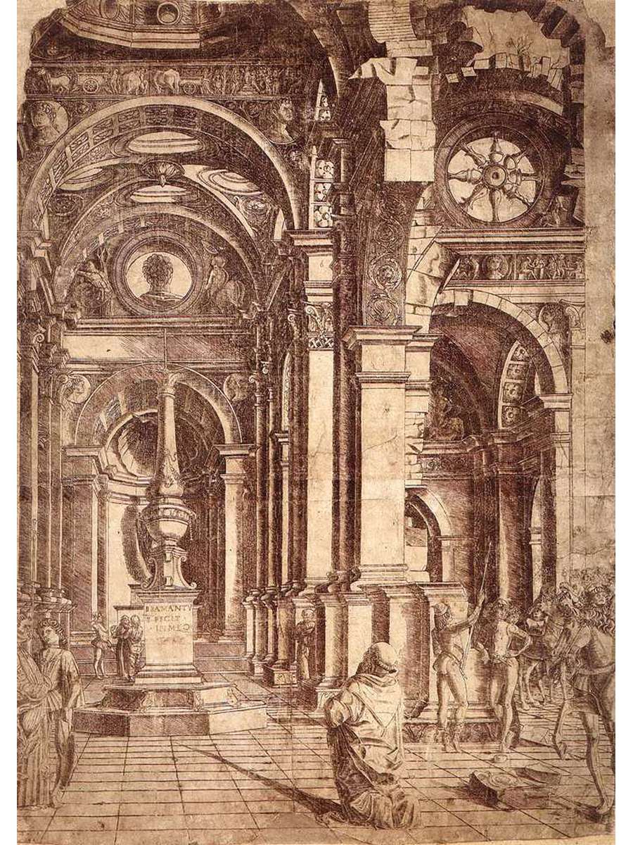 

Постер DRABS A2 Донато Браманте Interior of a Church