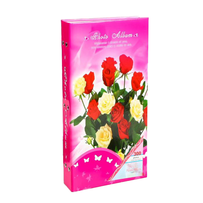 

Фотоальбом на 300 фото 10x15 см Цветочный парад 33,5x18x5 см МИКС, Разноцветный