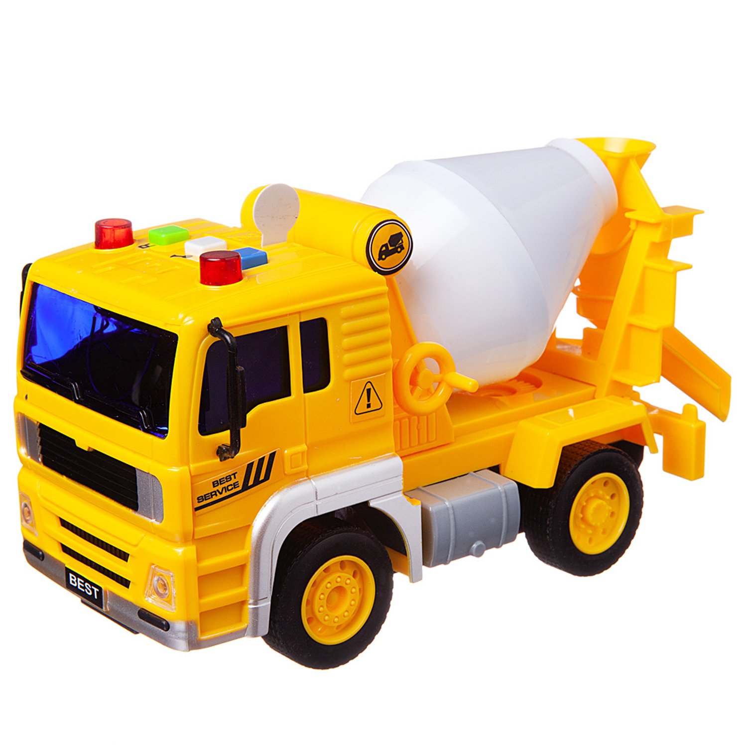 фото Машинка инерционная abtoys бетономешалка 1:20, 24x12x15.5 см c-00449 junfa toys