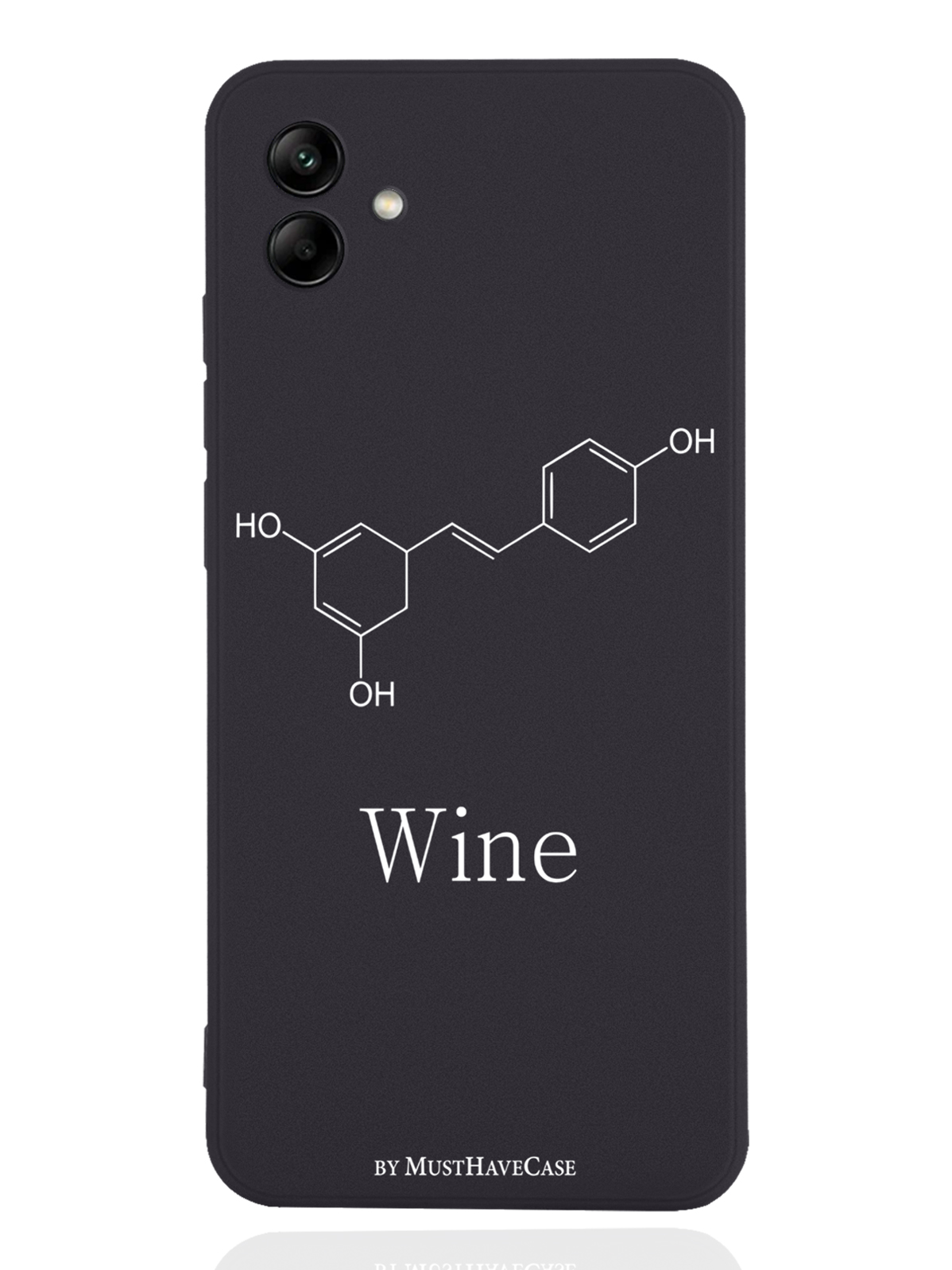

Чехол MustHaveCase для Samsung Galaxy A04 Молекула вина черный, Черный;белый