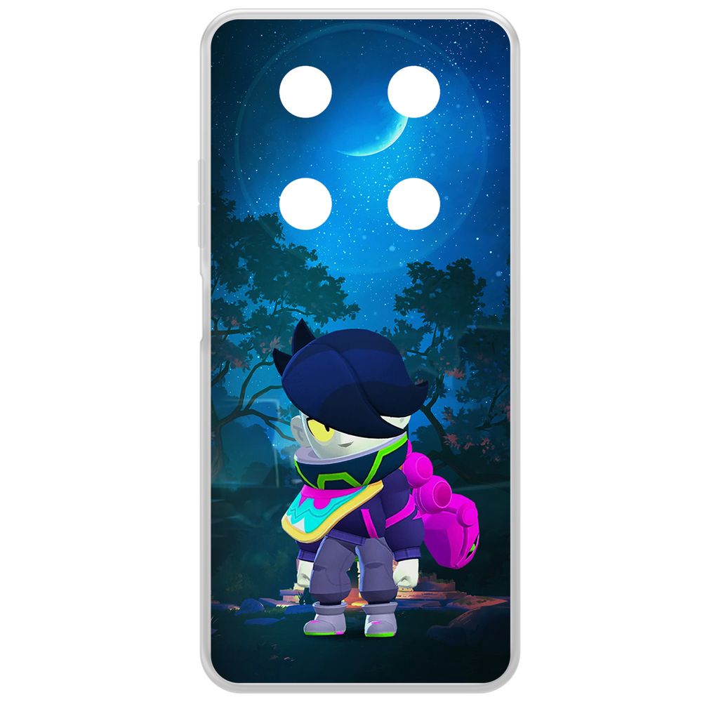 

Чехол-накладка Krutoff Clear Case Brawl Stars-Орочи Эдгар для ITEL RS4, Прозрачный