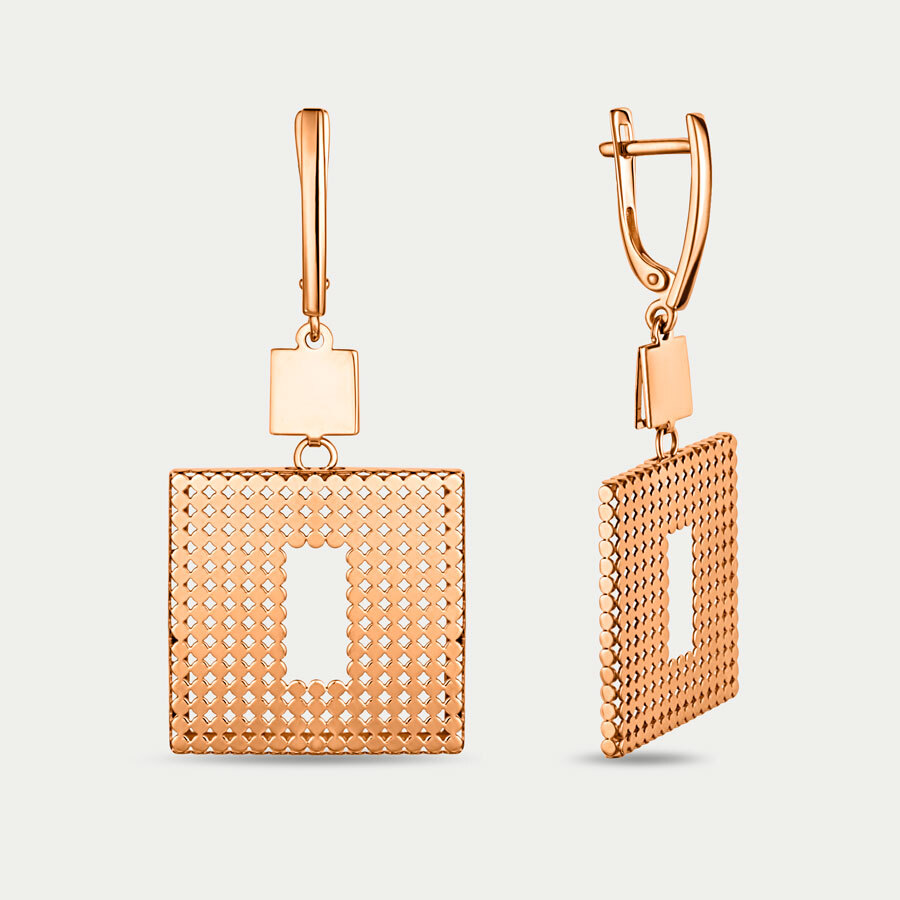 

Серьги из розового золота Династия 500282-1000, 500282-1000