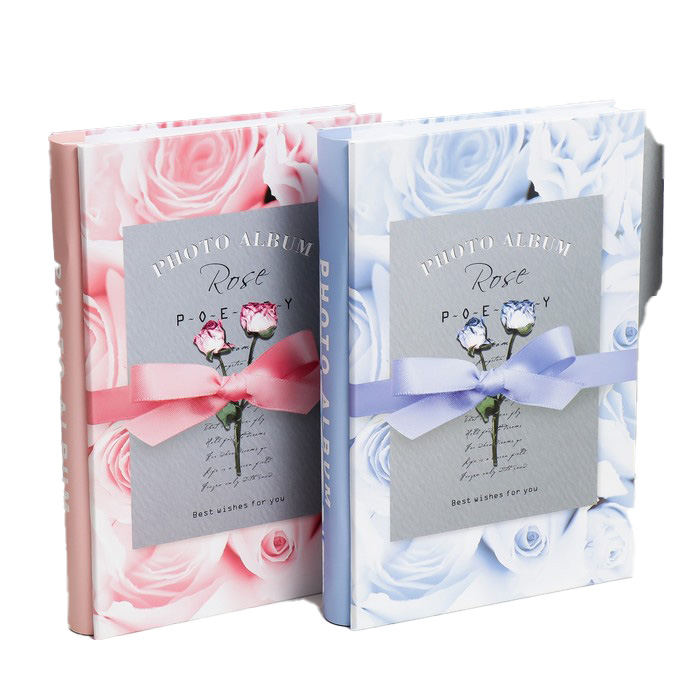 

Фотоальбом на 300 фото 10х15 см "Нежные розы с бантом" в коробке МИКС 33,5х5,5х23 см