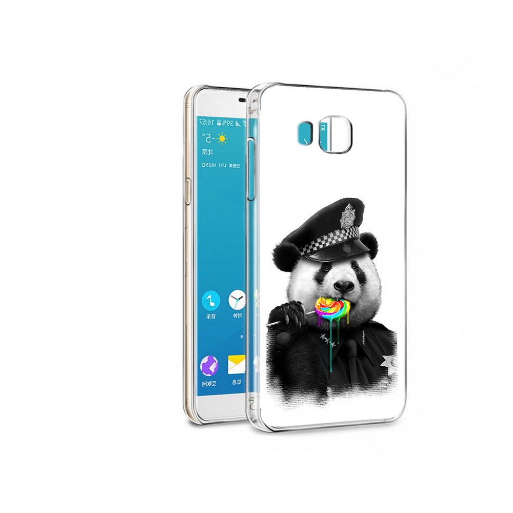 

Чехол MyPads Tocco для Samsung Galaxy C7 Pro Панда полиция (PT74619.550.130), Прозрачный, Tocco