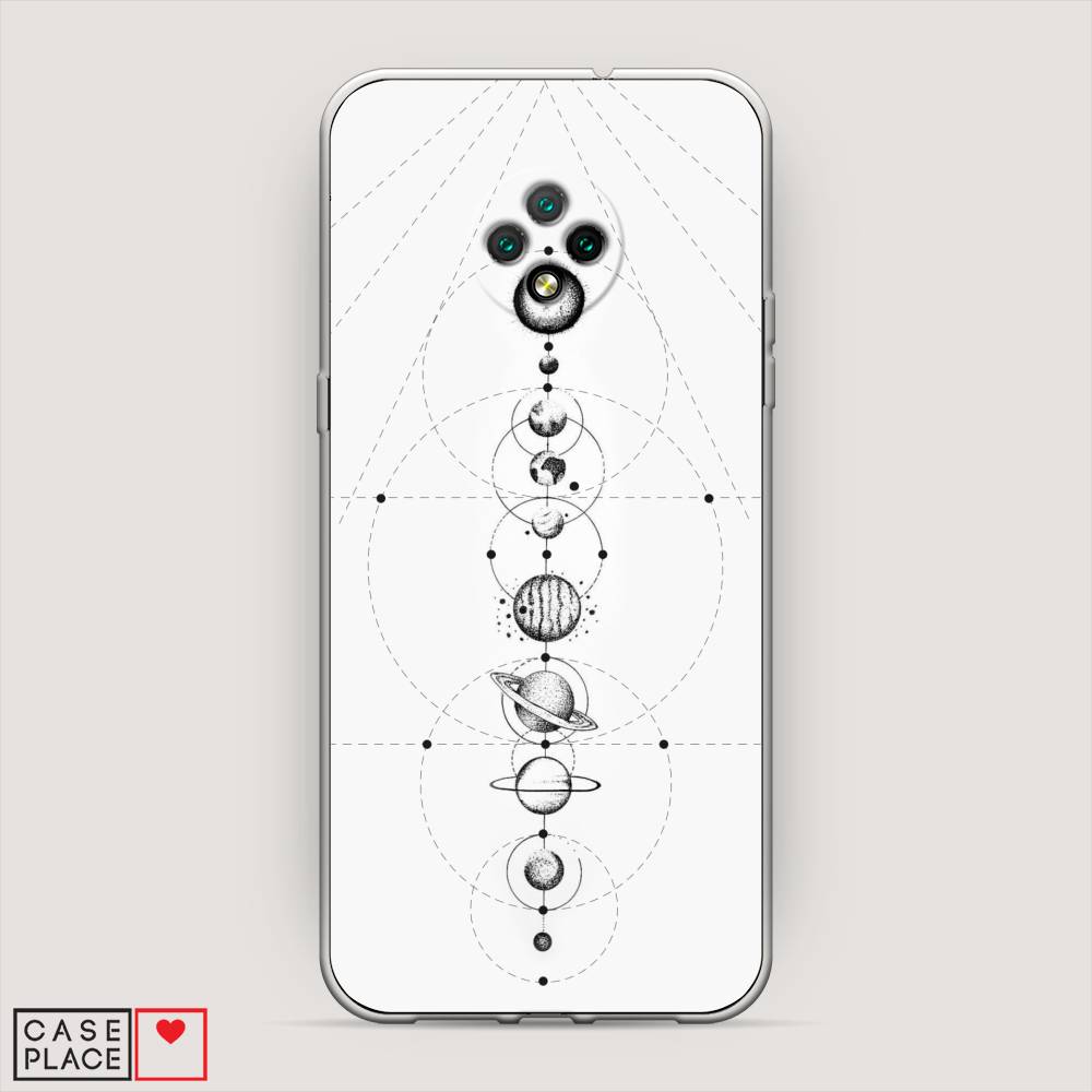 

Чехол на Doogee X95 "Парад планет", Серый, 220850-2