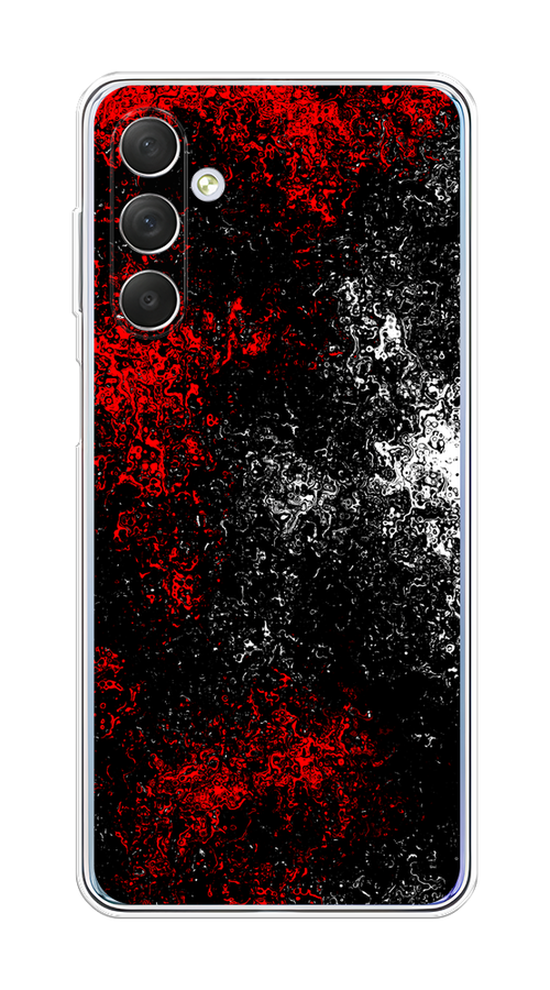 

Чехол на Samsung Galaxy M54 "Монотипия", Красный;черный;белый, 2108250-3