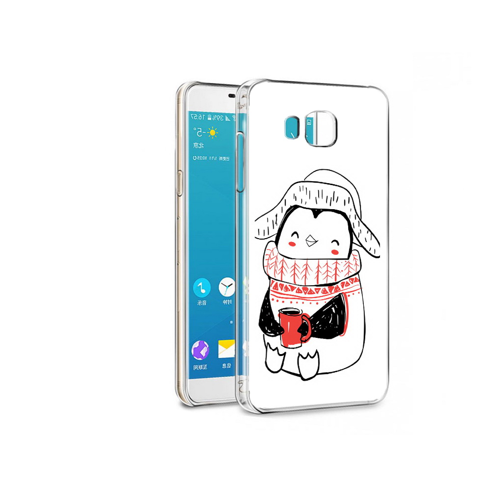 

Чехол MyPads Tocco для Samsung Galaxy C7 Pro Милый пингвин (PT74619.550.115), Прозрачный, Tocco