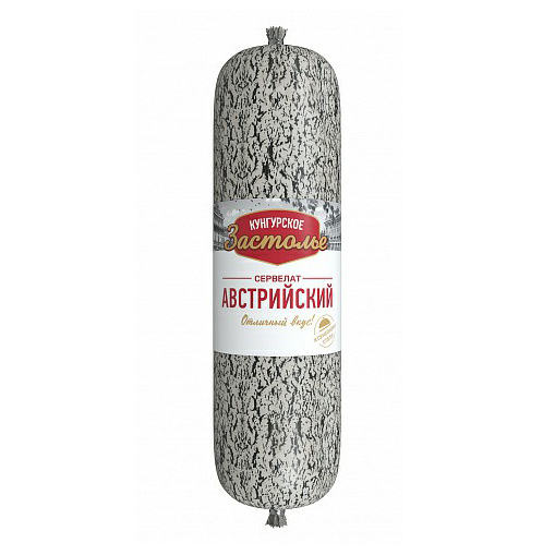 

Колбаса варено-копченая Кунгурский Мясокомбинат сервелат Австрийский батон 350 г
