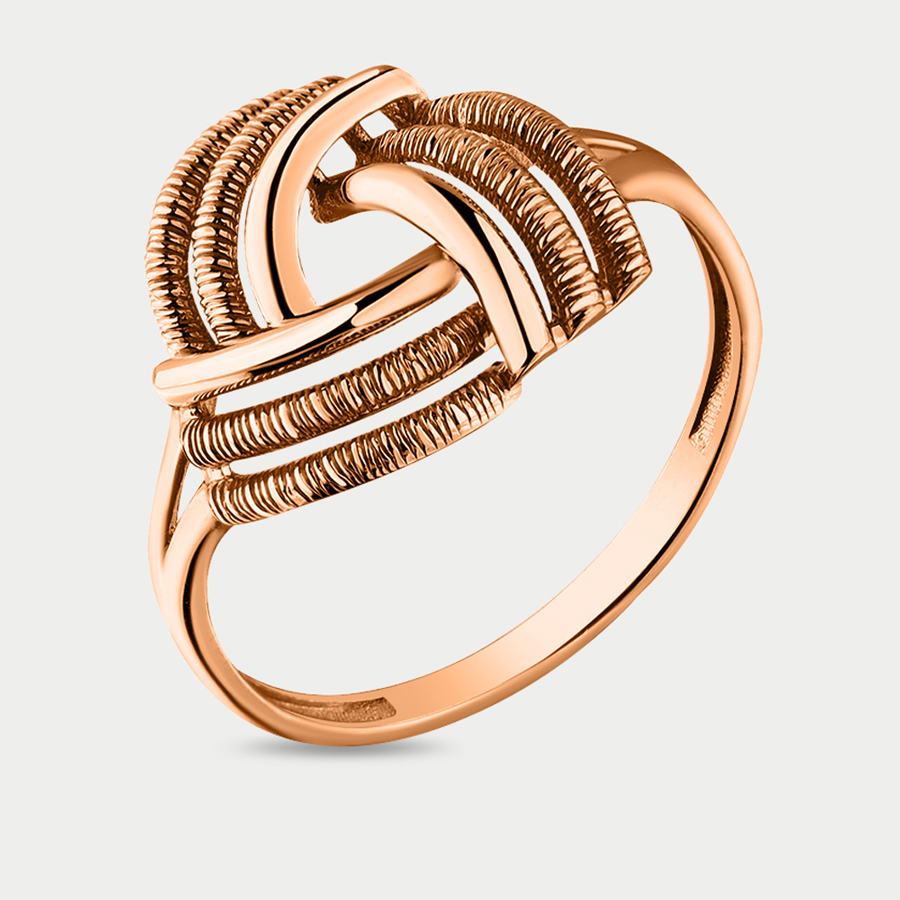 Кольцо из розового золота р. 18 Мастер Бриллиант 001-0671-0000-010