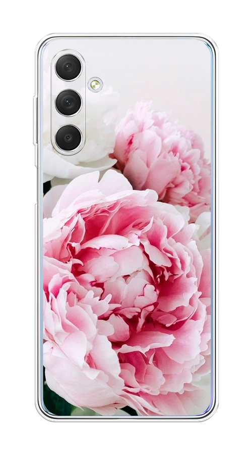 

Чехол на Samsung Galaxy M54 "Розовые и белые пионы", Розовый;белый, 2108250-2