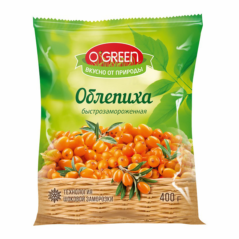 Облепиха O'Green быстрозамороженная 400 г