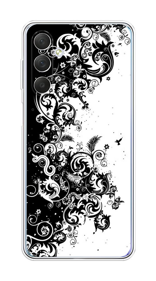 

Чехол на Samsung Galaxy M54 "Черно белый узор", Белый;черный;серый, 2108250-3