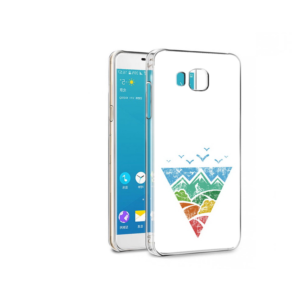

Чехол MyPads Tocco для Samsung Galaxy C7 Pro Лес земля море чайки (PT74619.550.105), Прозрачный, Tocco