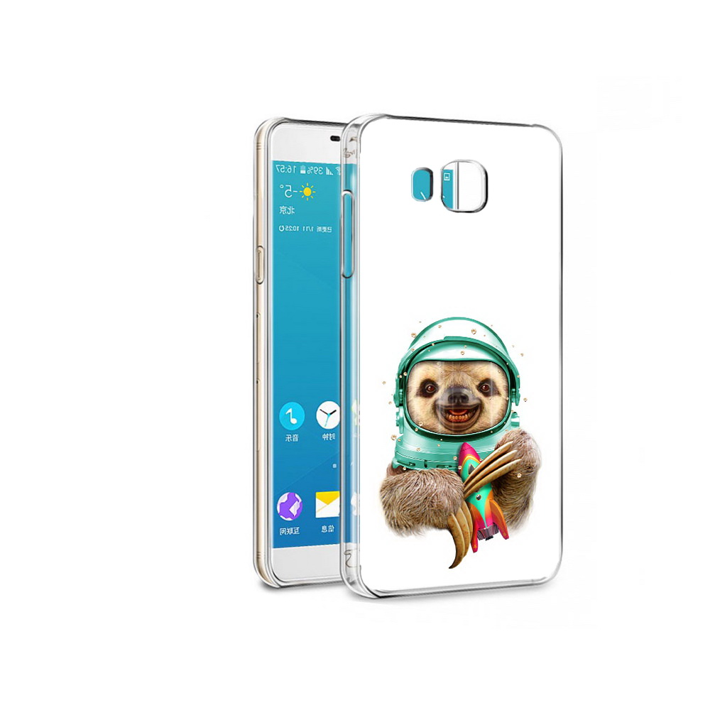 

Чехол MyPads Tocco для Samsung Galaxy C7 Pro Ленивец астронавт (PT74619.550.104), Прозрачный, Tocco