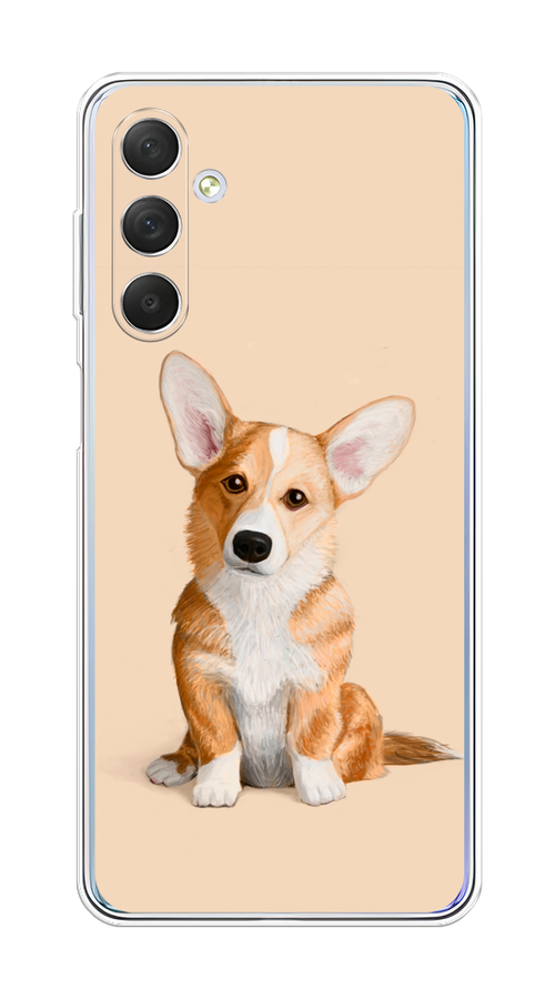 

Чехол на Samsung Galaxy M54 "Грустный Корги", Коричневый;бежевый, 2108250-1