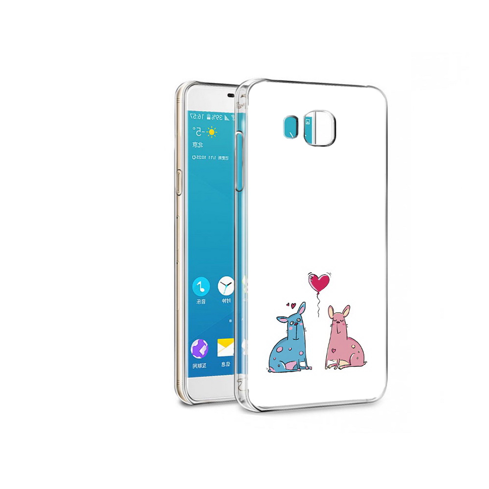 

Чехол MyPads Tocco для Samsung Galaxy C7 Pro Лама любовь (PT74619.550.102), Прозрачный, Tocco