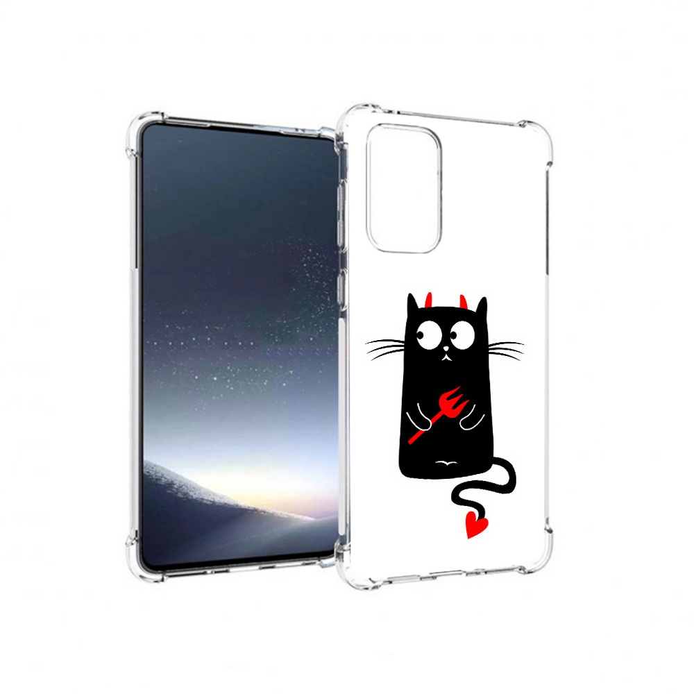 

Чехол MyPads Tocco для Samsung Galaxy A73 Кот демон (PT226913.548.97), Прозрачный, Tocco