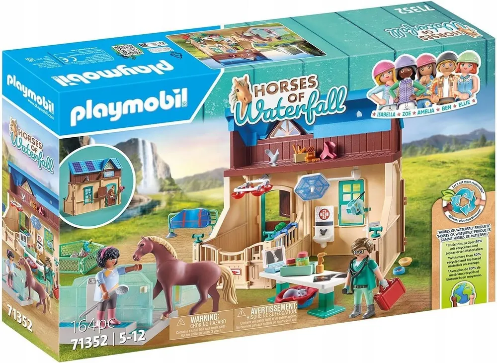 

Игровой набор Playmobil 71352 Гиппотерапия и клиника для животных, 71352