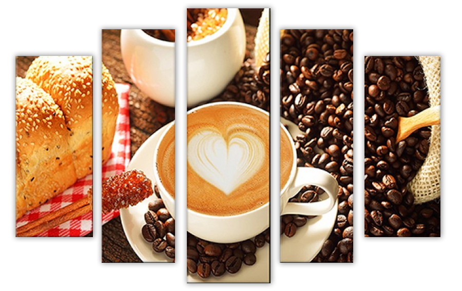 

Модульная картина Любимый кофе 80х140 см, М888