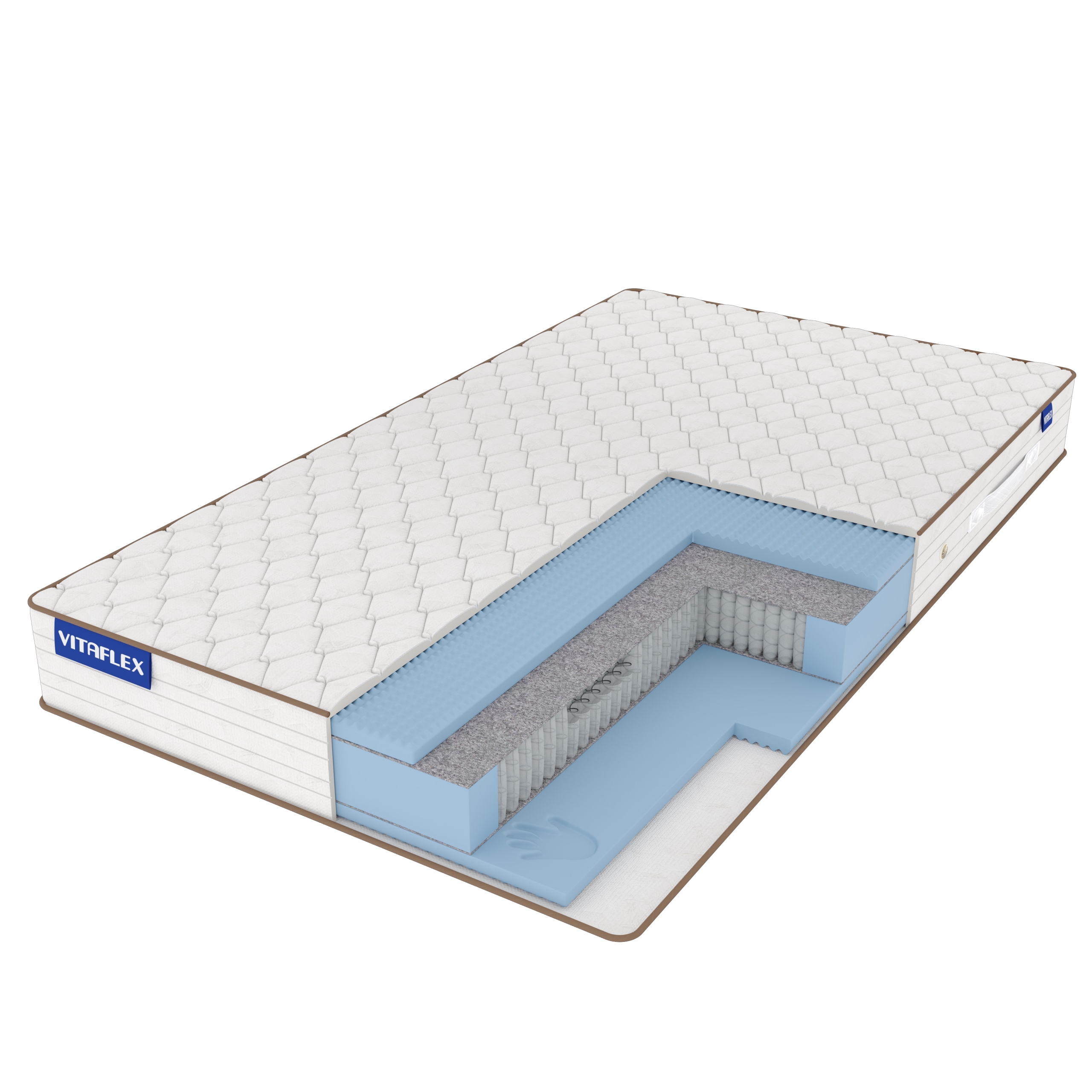 

Матрас Vitaflex Relax Visco S1000 140х175, Бежевый;белый;серый;серебристый, Visco S1000