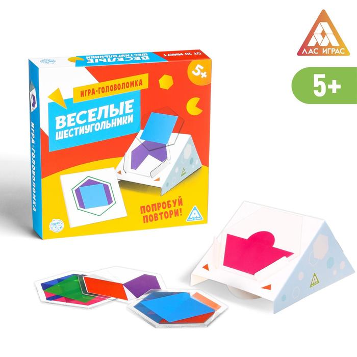 фото Настольная игра-головоломка «весёлые шестиугольники», 5+ лас играс