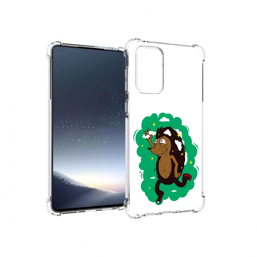 

Чехол MyPads Tocco для Samsung Galaxy A73 Ежик в облаках (PT226913.548.77), Прозрачный, Tocco