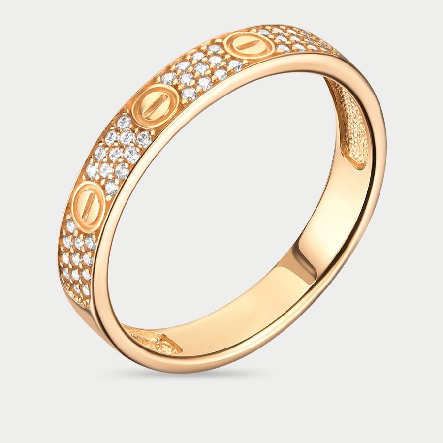 Кольцо из желтого золота р. 16 Талант КФ 877 ЖЗ, фианит