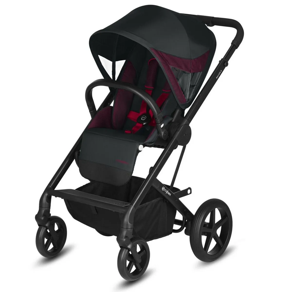 фото Коляска прогулочная cybex balios s lux fe ferrari victory black с дождевиком