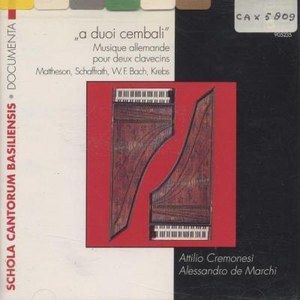 A duo cembali - Musique allemande pour deux clavecins by Johann Mattheson