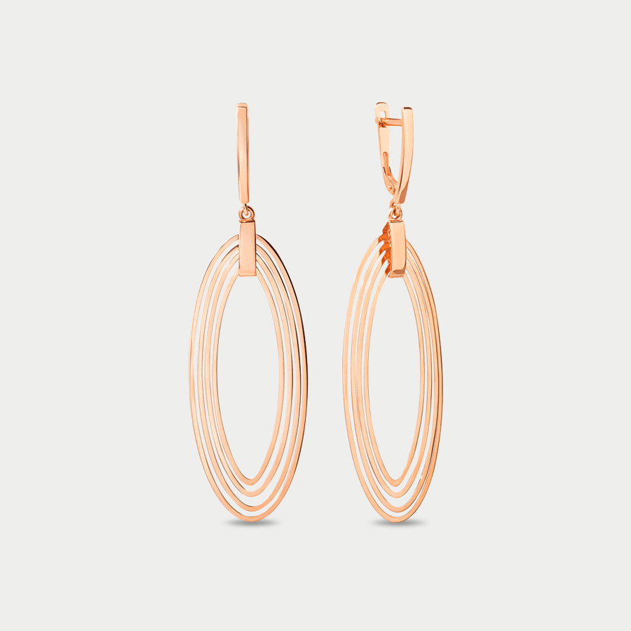 

Серьги из розового золота Династия 500332-1000, 500332-1000