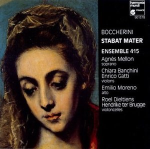 

Boccherini: Stabat Mater, Quintet Op.31 / 4. Ensemble 415 and Agnes Mellon, 1 CD