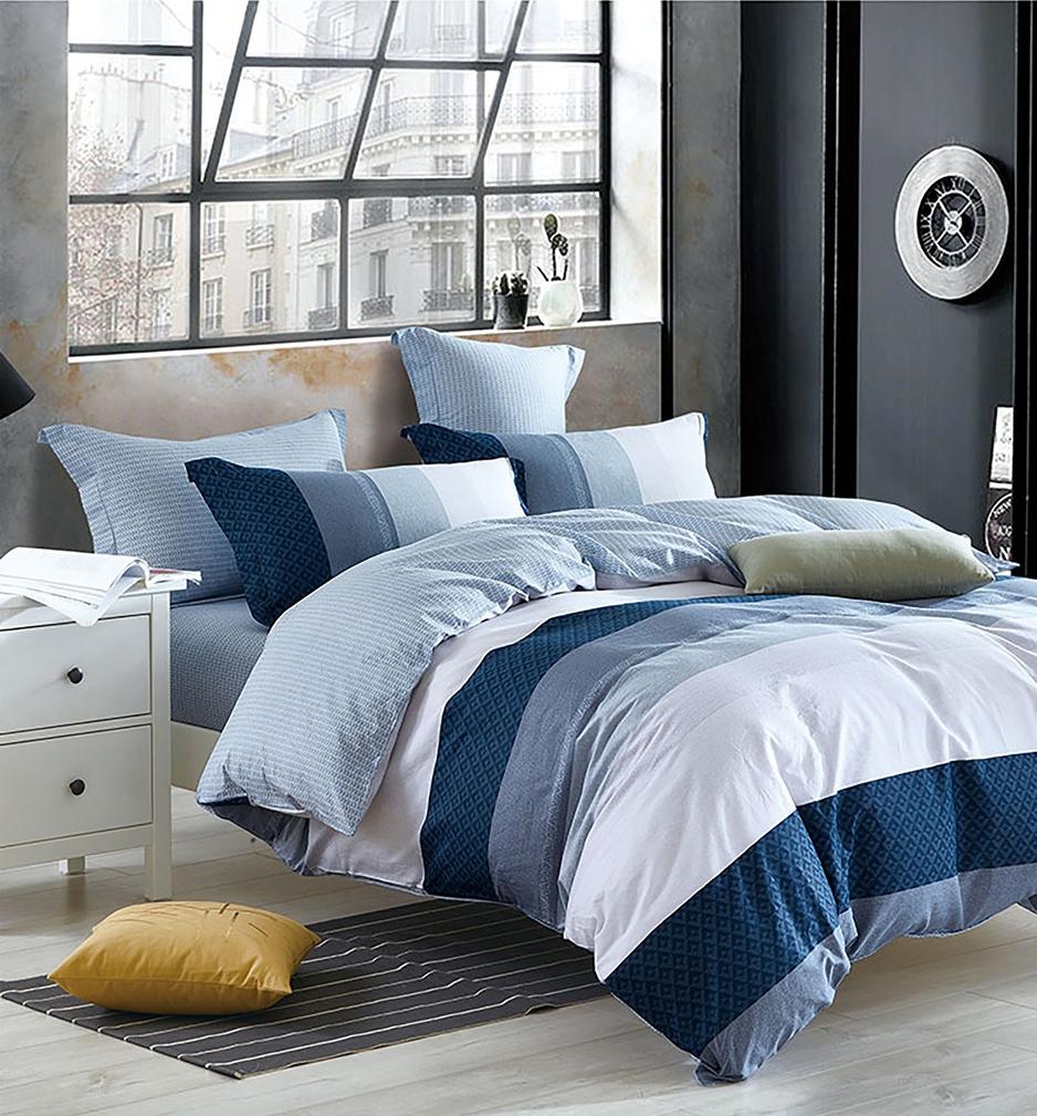 Комплект постельного белья Tango Premium 50+70 полутораспальный синий X195