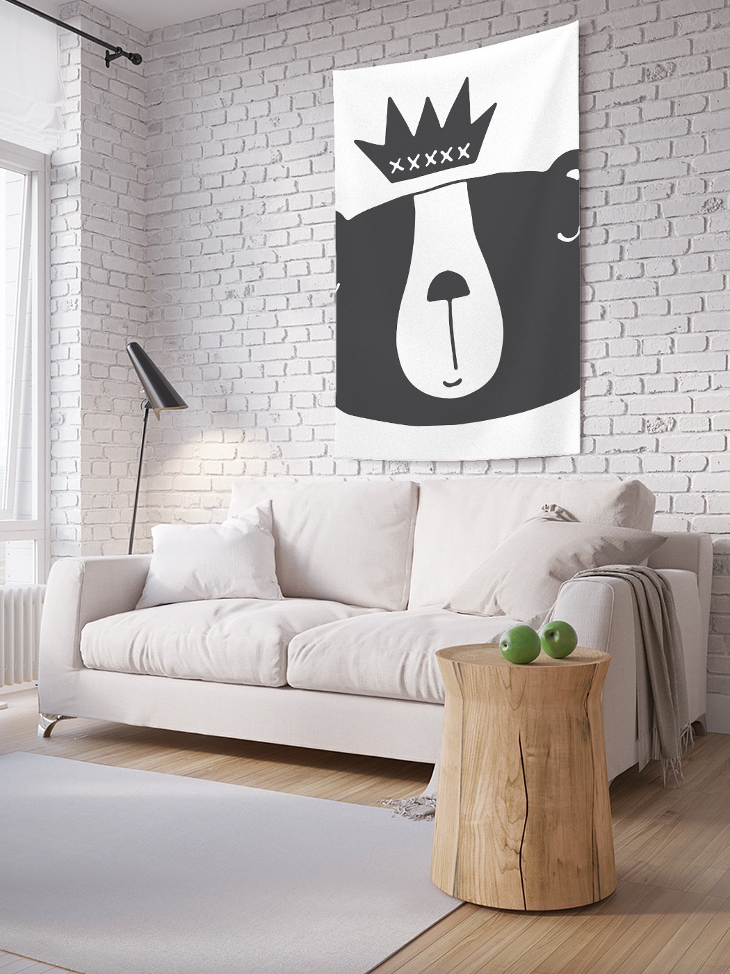 

Вертикальное фотопанно на стену JoyArty Король медведей 150x200 см, Король медведей