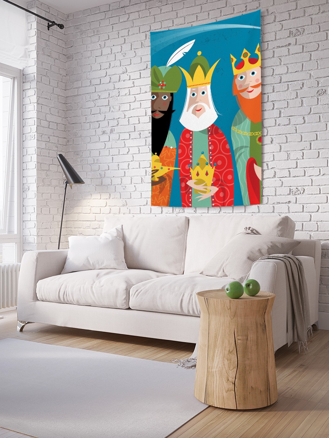 

Вертикальное фотопанно на стену JoyArty Три короля 150x200 см, Три короля