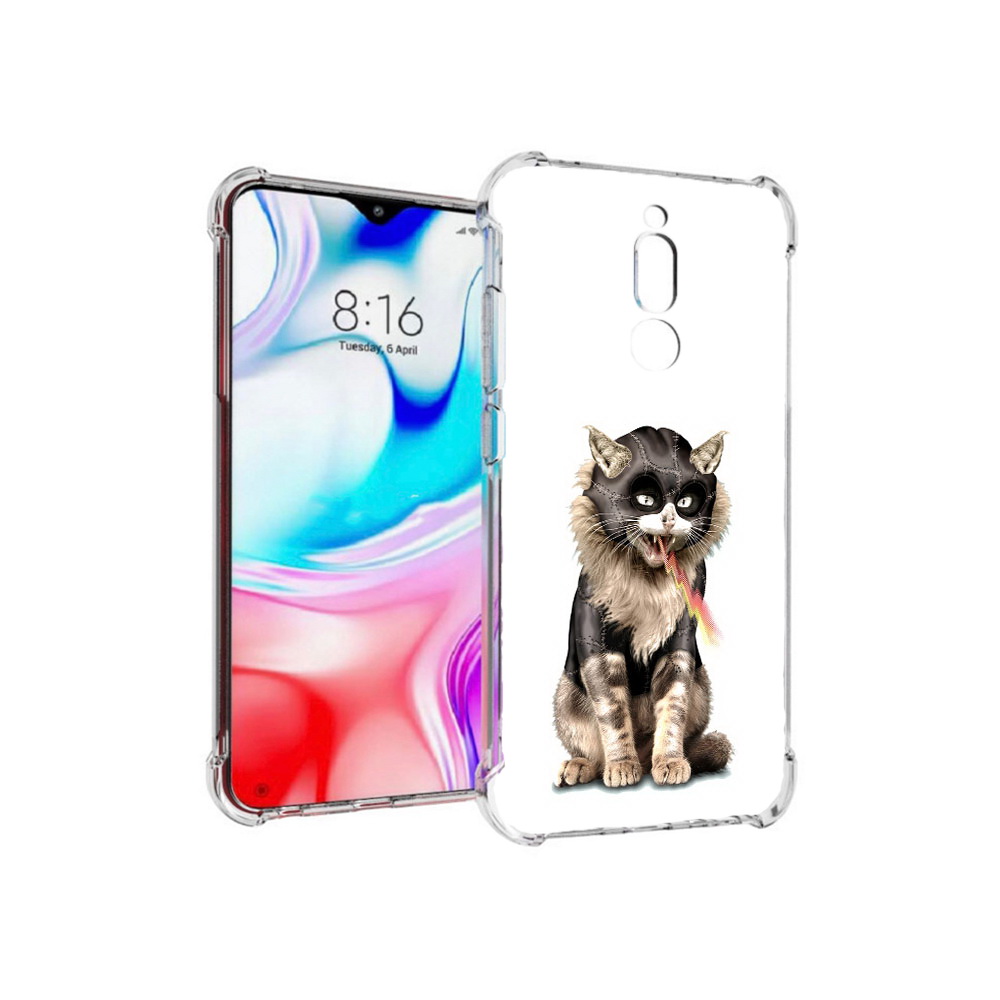 

Чехол MyPads Tocco для Xiaomi Redmi 8 дьяволский кот (PT138911.300.341), Прозрачный, Tocco