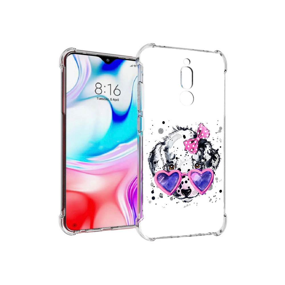 

Чехол MyPads Tocco для Xiaomi Redmi 8 долматинец в очках (PT138911.300.337), Прозрачный, Tocco
