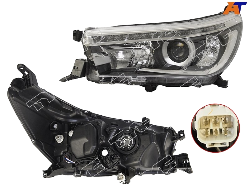 

Фара Toyota Hilux Revo 15-20 Lh (левый) С Электрокорректором, Диодная TYC арт. TG-212-11AM