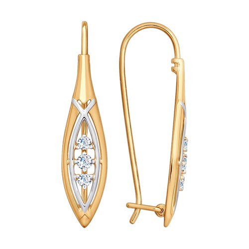 

Серьги из золота TEO MAORI 828012, фианит, 828012