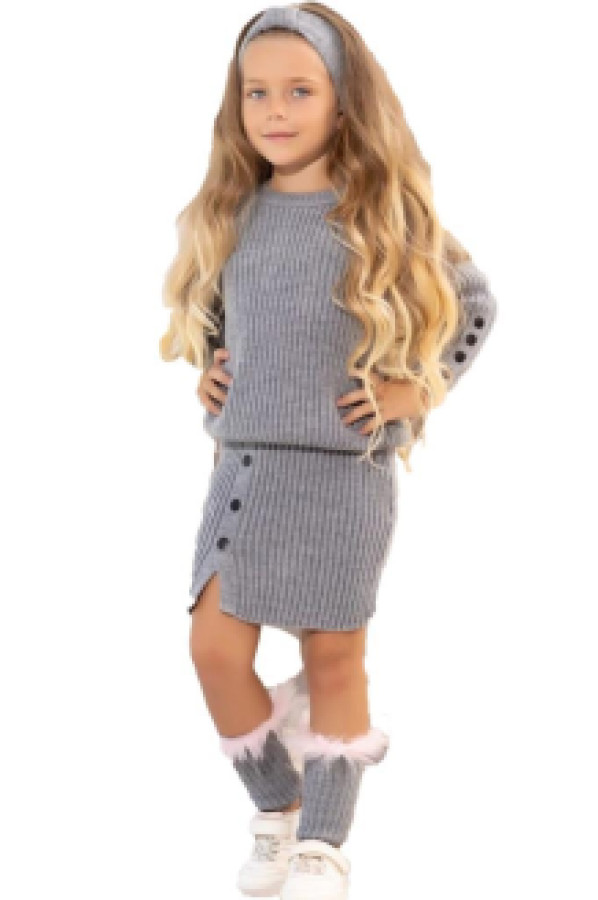

Костюм с юбкой Ricco Tarz р. 3-4 лет Светло-Серый, 2212308959 (доставка из-за рубежа), 2212308959