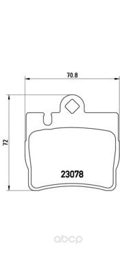 

Колодки торм.зад. MERCEDES-BENZ S-CLASS (W220) S 280 (220.063, 220.163) Kw 150 10/9 BREMBO